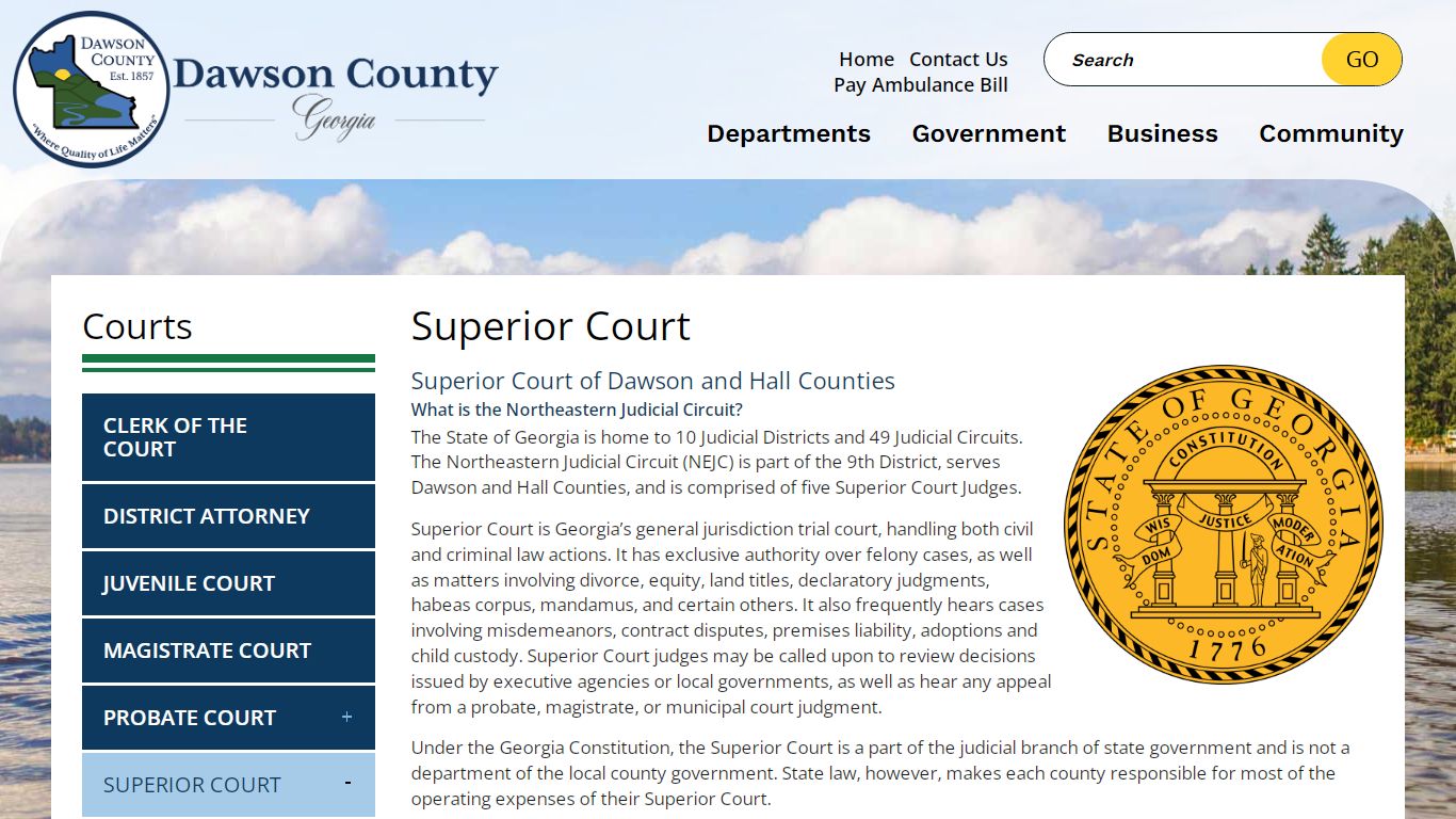 Superior Court | Dawson County, Georgia